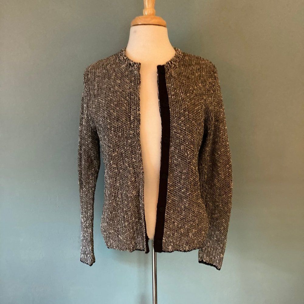 Eileen Fisher black cardigan size medium